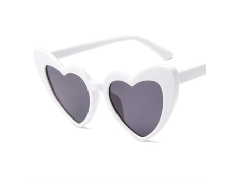Óculos de Sol Anti-UV UV de Mulher KJEHOME Moderno Metal Branco