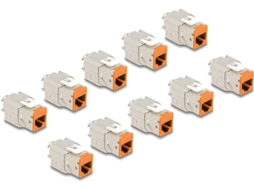 Keystone Modul Rj 45 Zu Lsa (w) Stp Cat 6a Orange (packung Mit 10) (88117) Delock (w)