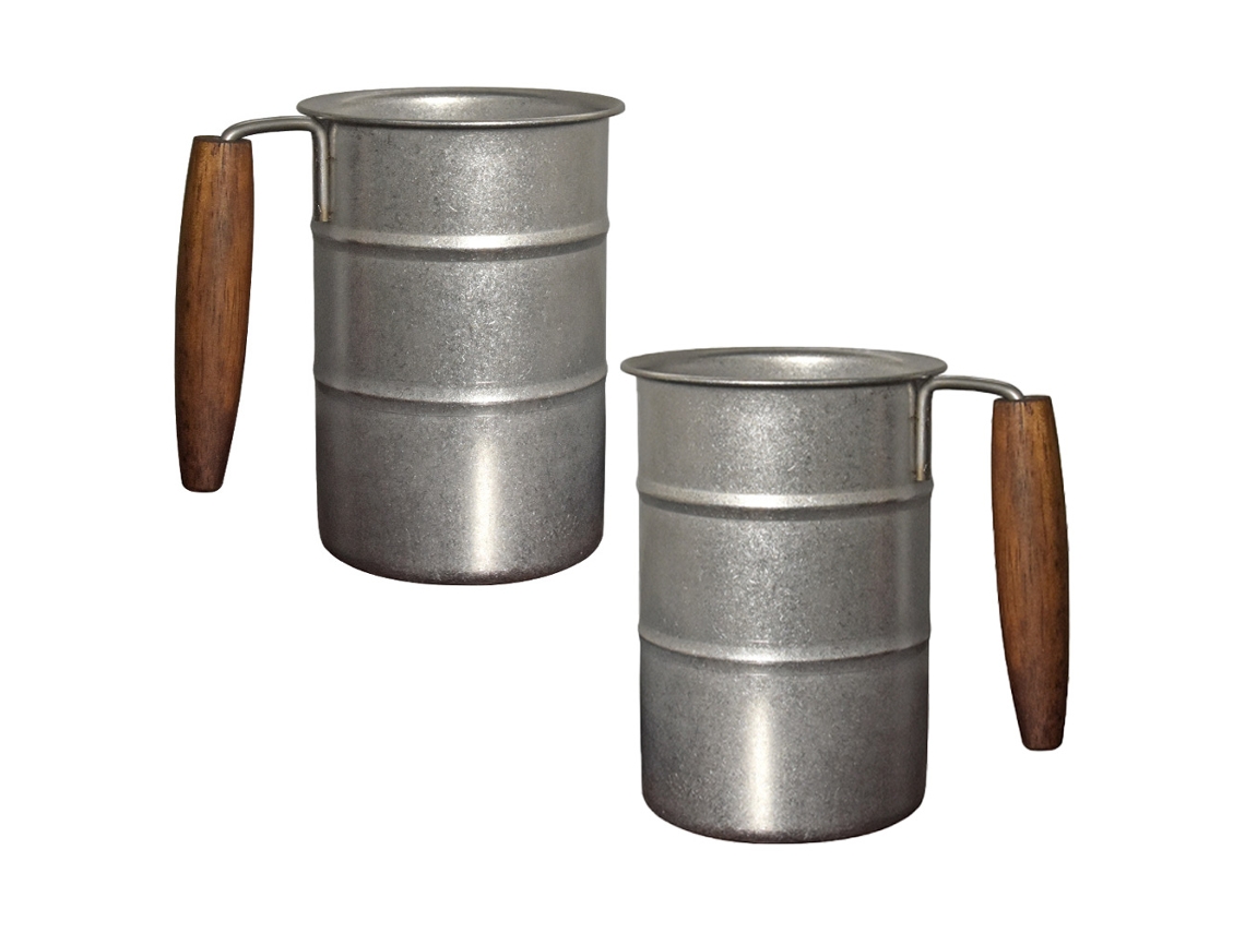 Conjunto de 2 Canecas de Cerveja Inquebráveis ​ ​ em Aço Inoxidável 304, Capacidade de 350 Ml, Ideais para Camping AQUAFORGE