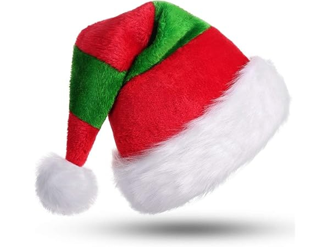 Chapéu de Natal, Pai para Adulto, com uma Borda Felpuda Quente e Forro Grosso Confortável, Ergonômico, Uso Diário STELASPLEN