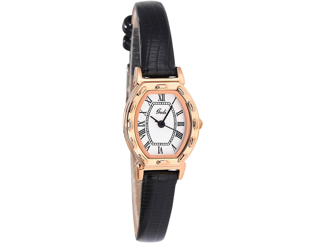 Relógios S com Pulseira de Couro VEANXIN-Rosa Marrom