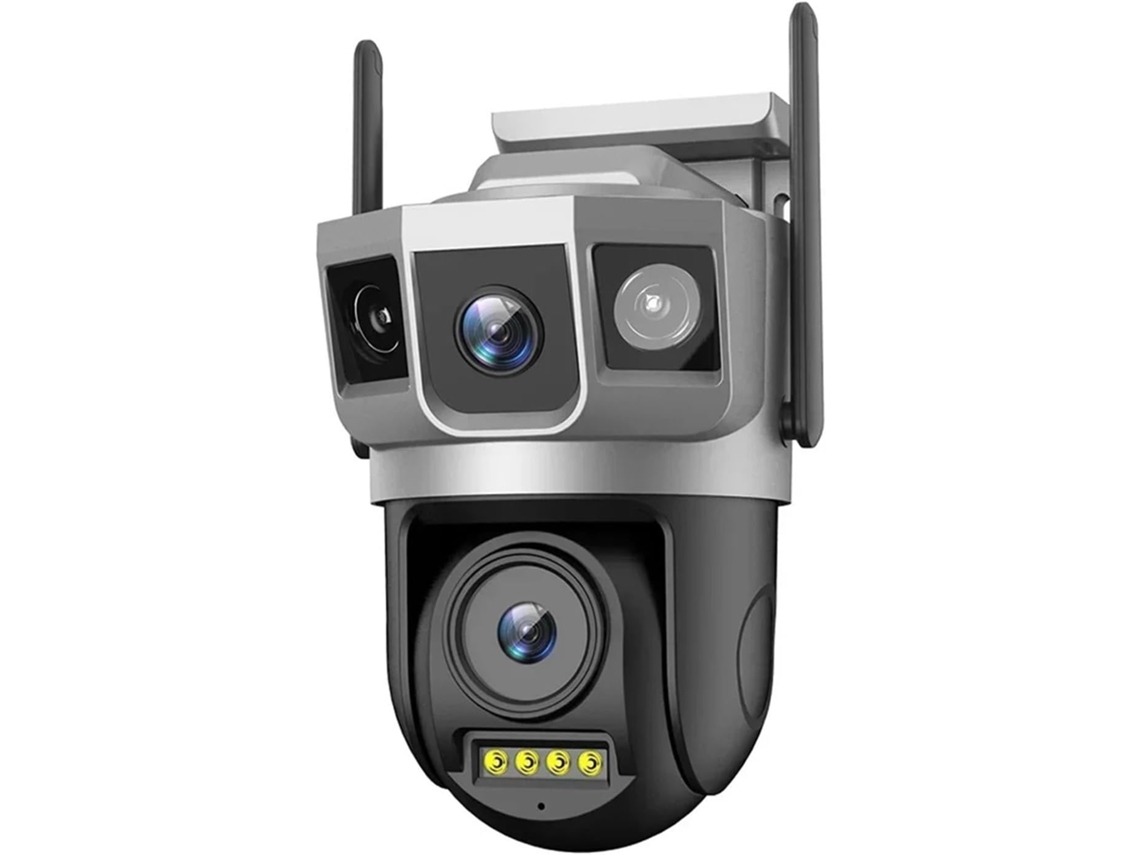 Câmera Ip de Cftv Wi fi com Rastreamento, Lente Dupla de 4mp, Tela Tripla SFUSHOS