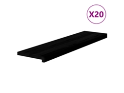 Tapetes de Escada 20 Pcs 100x30x2cm Carvalho Castanho Escuro MAISON EXCLUSIVE