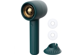 Ventilador BRILVIBERA de mão com aromaterapia, recarregável, 3 velocidades, para viagens, verde