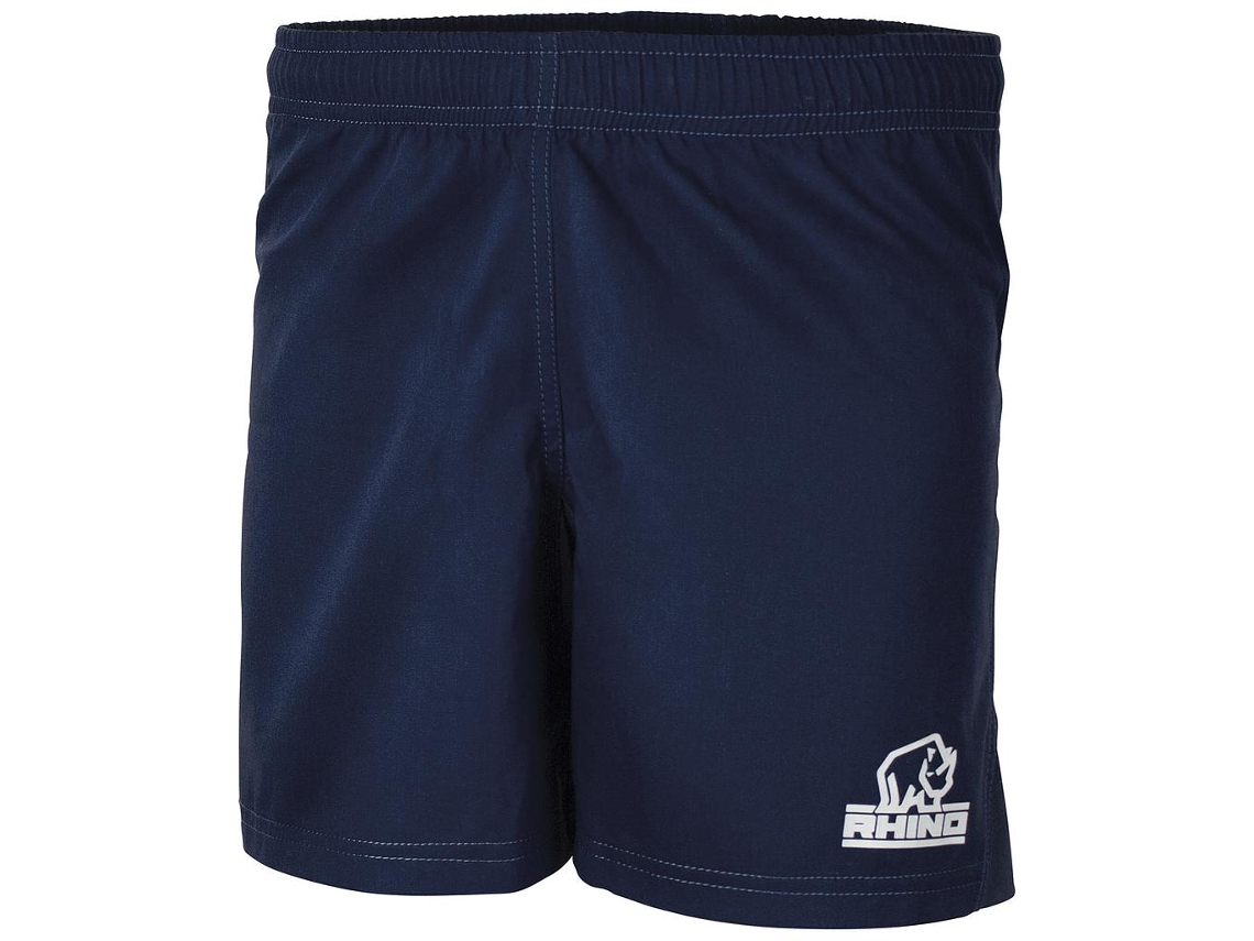 Calções Desportivos Rhino Auckland Rugby Unissex Poliéster Azul Marinho Tamanho M