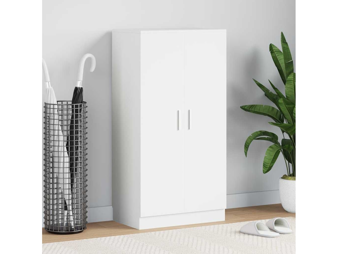 Vidaxl Sapateira 7 Prateleiras Branco