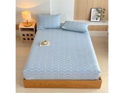 Lençol Elástico, 180*200cm, Tecido De Algodão Cru, Bolso Profundo De 30cm, Estilo Casa De Campo,para Meninas E Mulheres. Cinza Hexinyigjly