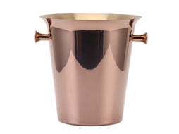 Nova Line balde de Gelo de Aço Inoxidável 5l com Alças para Cerveja Vinho Bebidas Resfriamento
