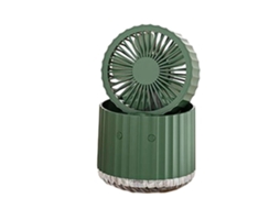Ventilador De Mesa Com Umidificador, Recarregável, Para Camping, Dobrável, Para Uso Interno, No Escritório, Ao Ar Livre E Em Trilhas