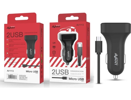 Carregador AVANT CONNECT AV1113N Preto