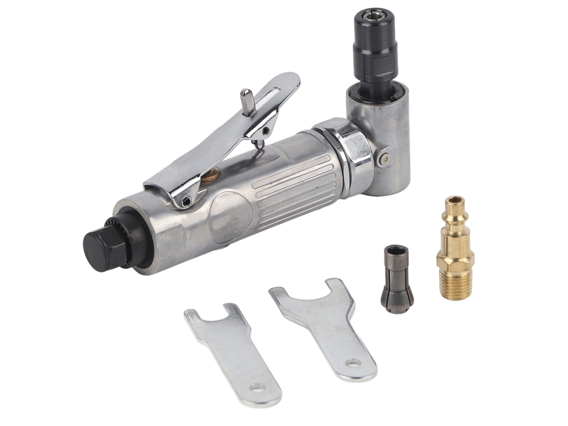 Amoladora Neumática Angular De 90° Industrial Para Moldes Máquina De Esmerilado Neumático Mandril 3-6mm 2000rpm