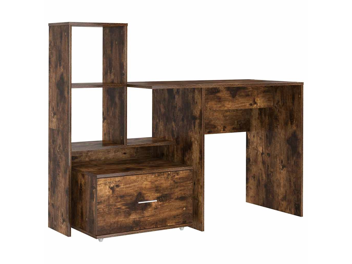 Mesa Carvalho Defumado MAISON EXCLUSIVE em Madeira Processada (131,5x50x106,5 cm)