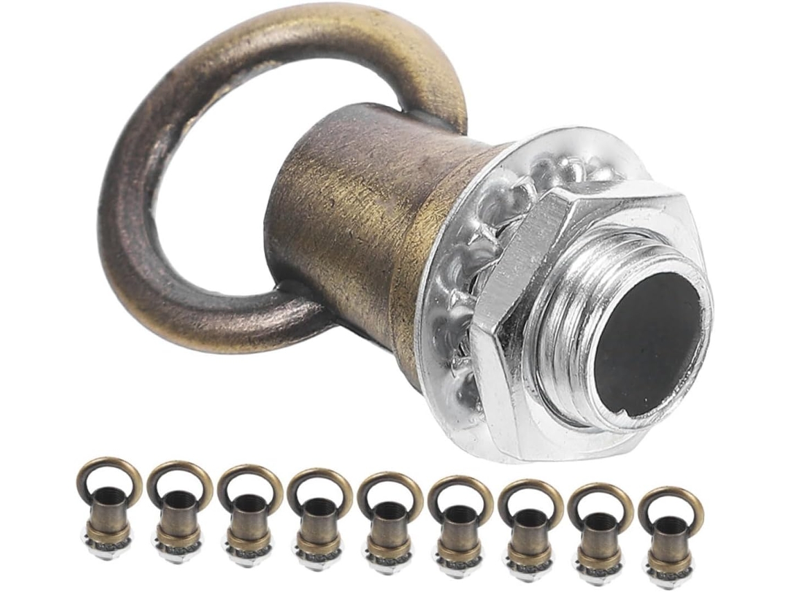 Conjunto De 10 Anéis De Gancho Para Luminária M10 Em Bronze Antigo, Gancho Fechado, Ferragens