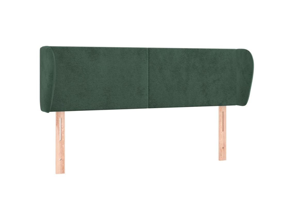 Headboard, Headboards Vidaxl Verde Veludo (147 X 23 X 78/88 Cm)
