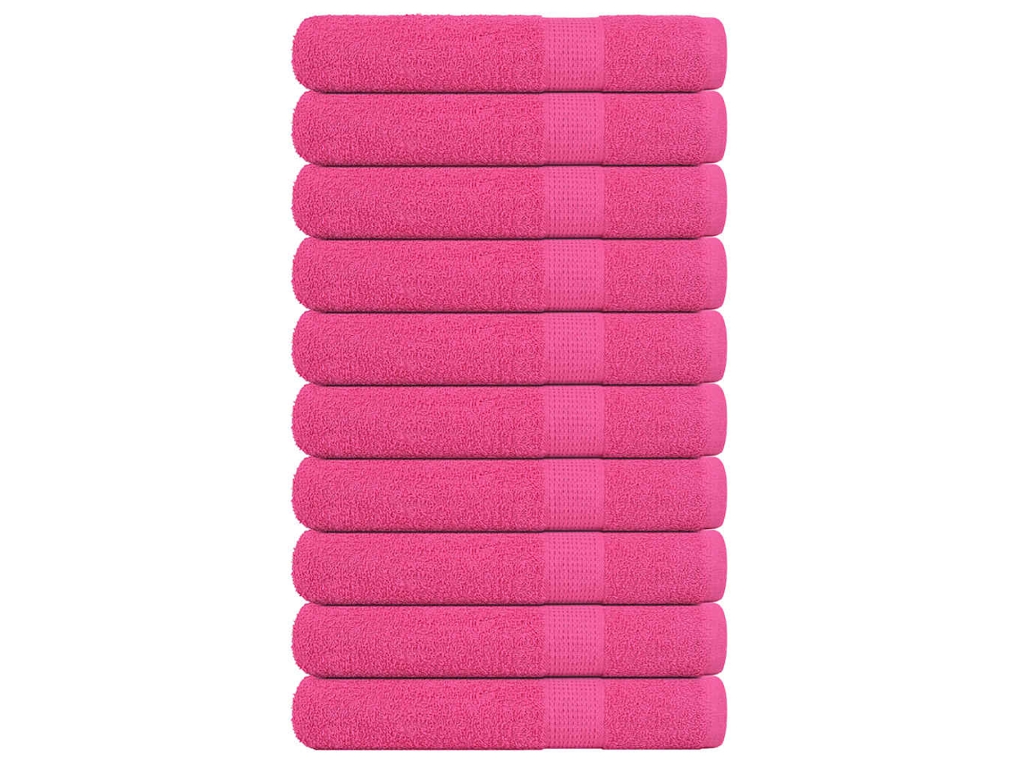 Vidaxl Toalhas De Sauna Frogn 10 Pcs 80x200 Cm 360 G/m² Rosa