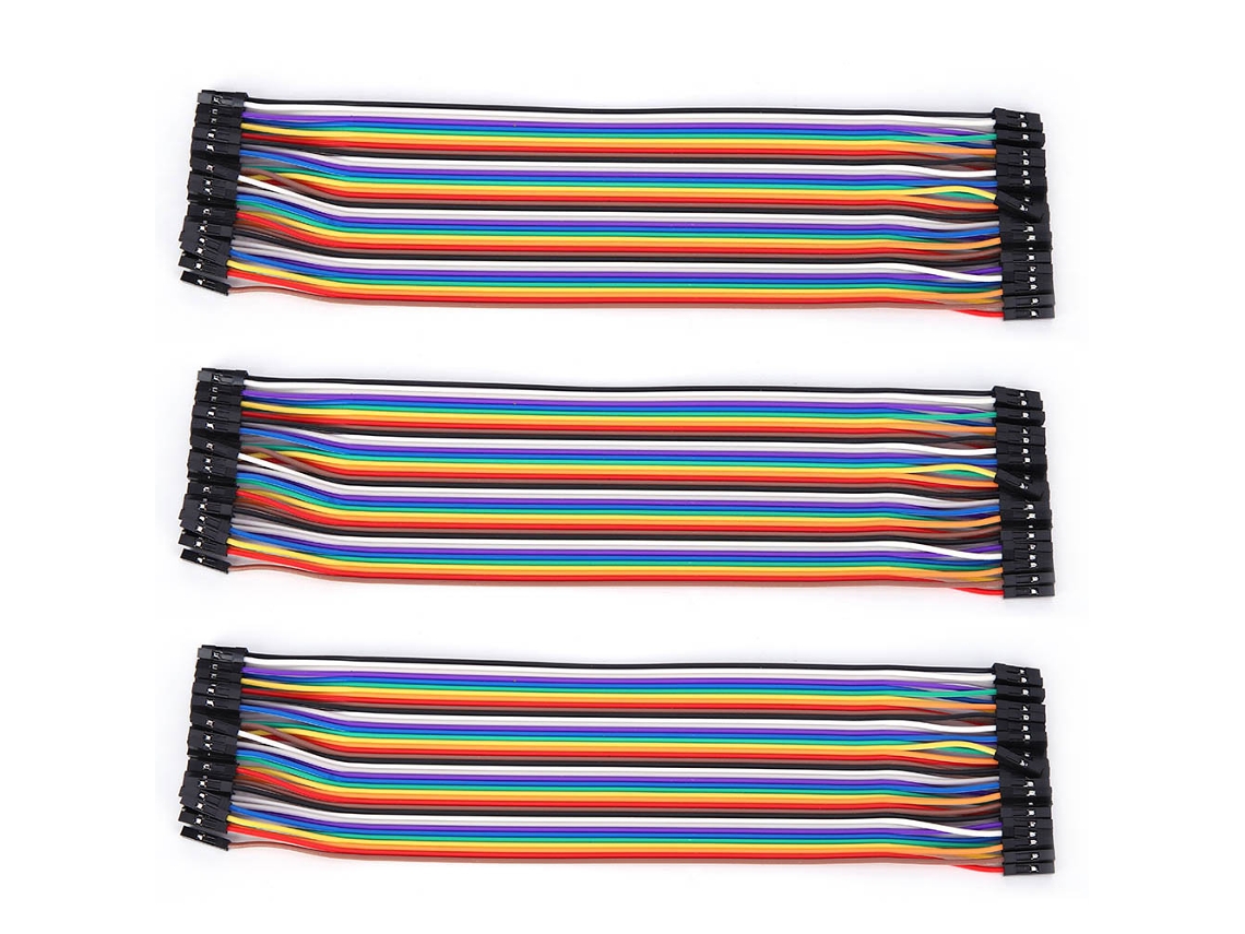 Laxiscreed Cabos Jumper De Plástico 2.54mm Pitch, 20cm De Comprimento Para Projetos Eletrônicos