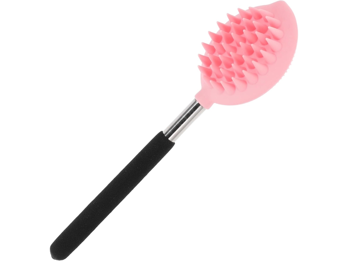 Lurelia Escova De Silicone Para Banho, Silicone Macio, Cabo Longo E Pega Ergonómica, Rotina Spa Suave