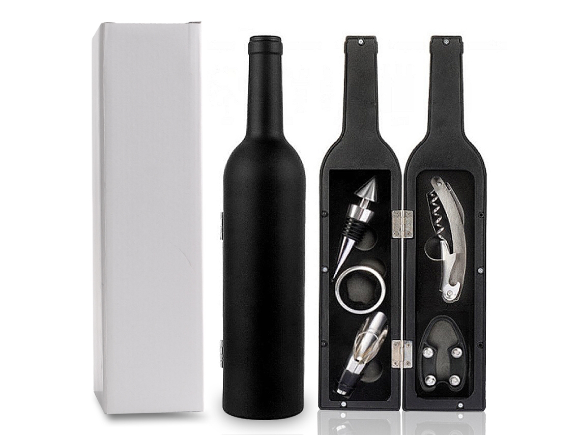 Conjunto Para Vinho Tinto, Conjunto De Abridor De Garrafas De Cinco Peças, Para Garrafas Multifuncional