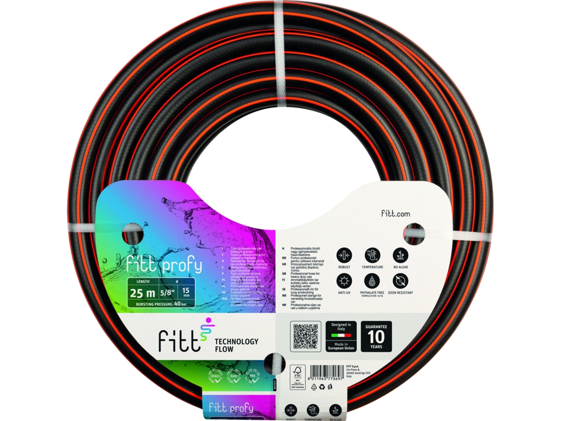 FITT Profy 15Mm X 25M Mangueira Trançada para Uso Profissional A