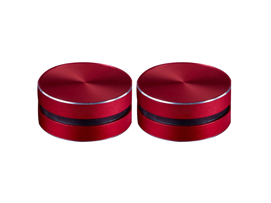 2 Colunas Bt Condutivas Óssea Sem Fio Vermelho