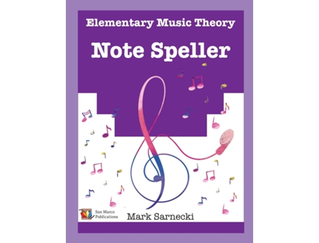 Livro The Elementary Music Theory Note Speller de Mark Sarnecki (Inglês)