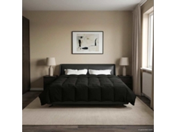 Vidaxl Edredom De Inverno 200 X 240 Cm Inverno Preto Respirável