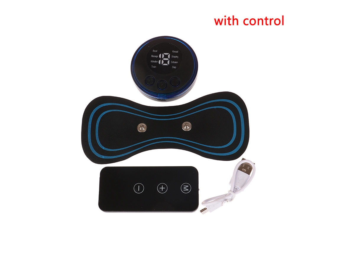 Mini Massageador Eltrico Porttil Recarregvel Com Controle Remoto Para Pescoo, Cervical, Costas, Braos, Pernas E Corpo 03741-tuotuo
