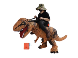 Fantasia de Dinossauro Inflável T Rex para Halloween S/MARCA