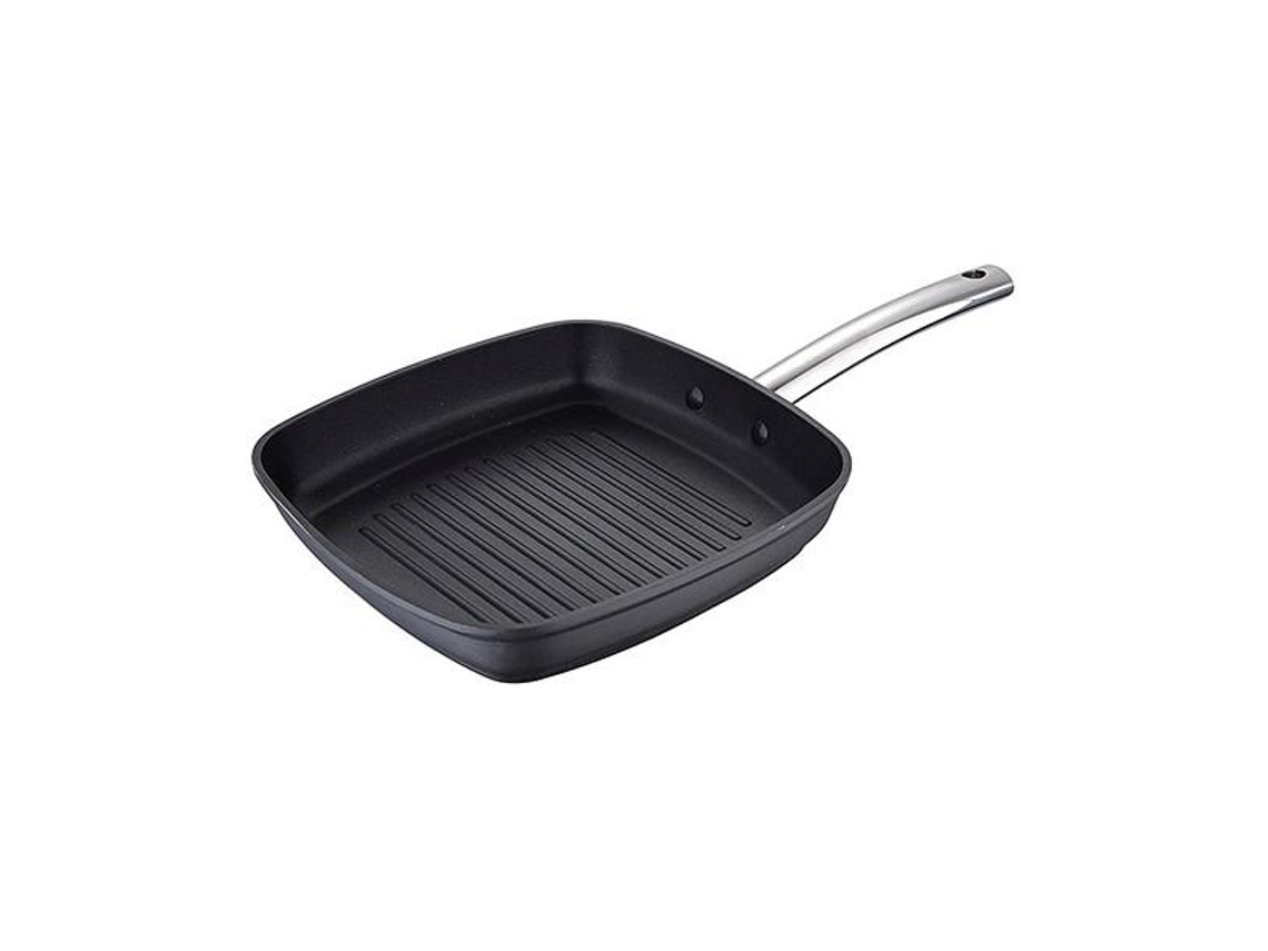Frigideira Assadora Masterpro Preto Alumínio Forjado Ø 28 Cm