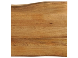 Vidaxl Tampo De Mesa C/ Borda Viva 60x60x3,8 Cm Mangueira Maciça
