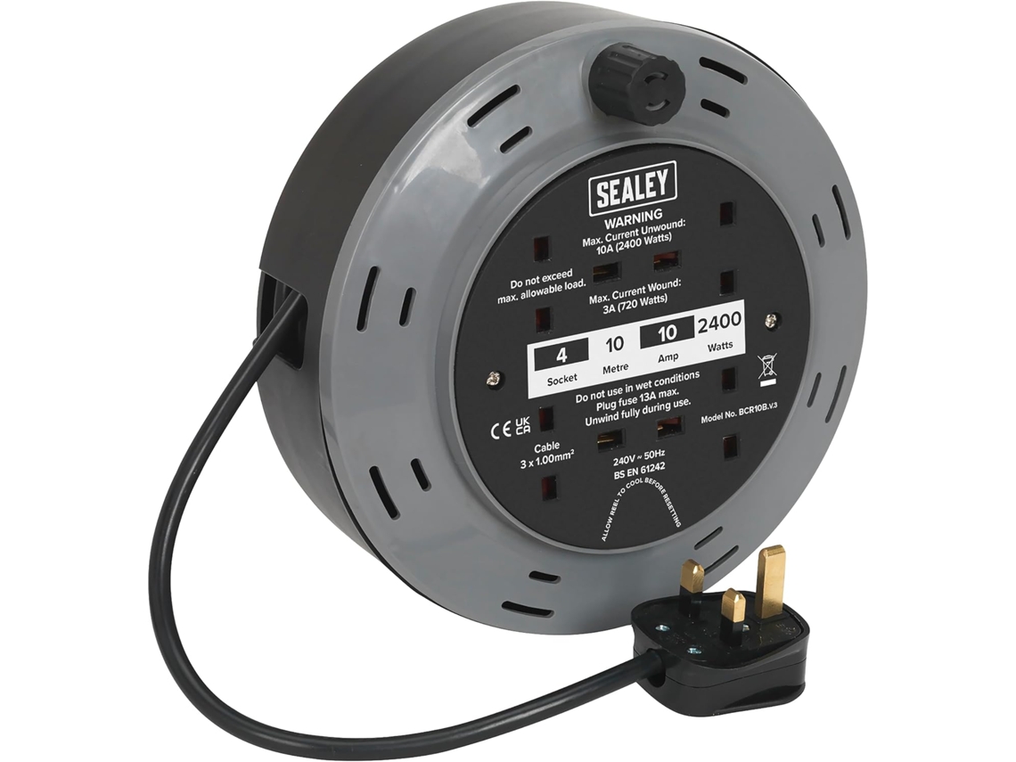 Carretel De Cabo Tipo Cassete Bcr10b 10 M 4 X 230 V Térmico 1,