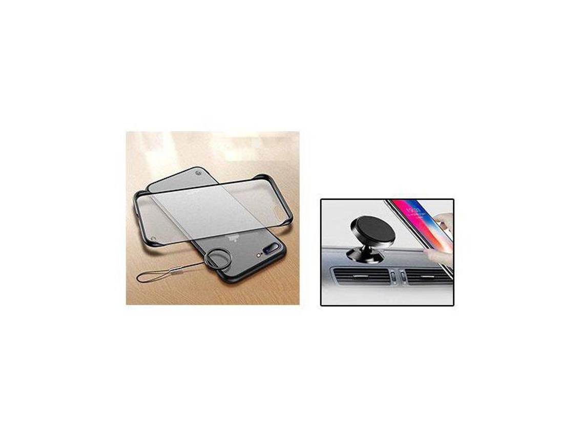Kit Suporte Magnético Carro e Capa Naked Bumper Iphone 6 Plus