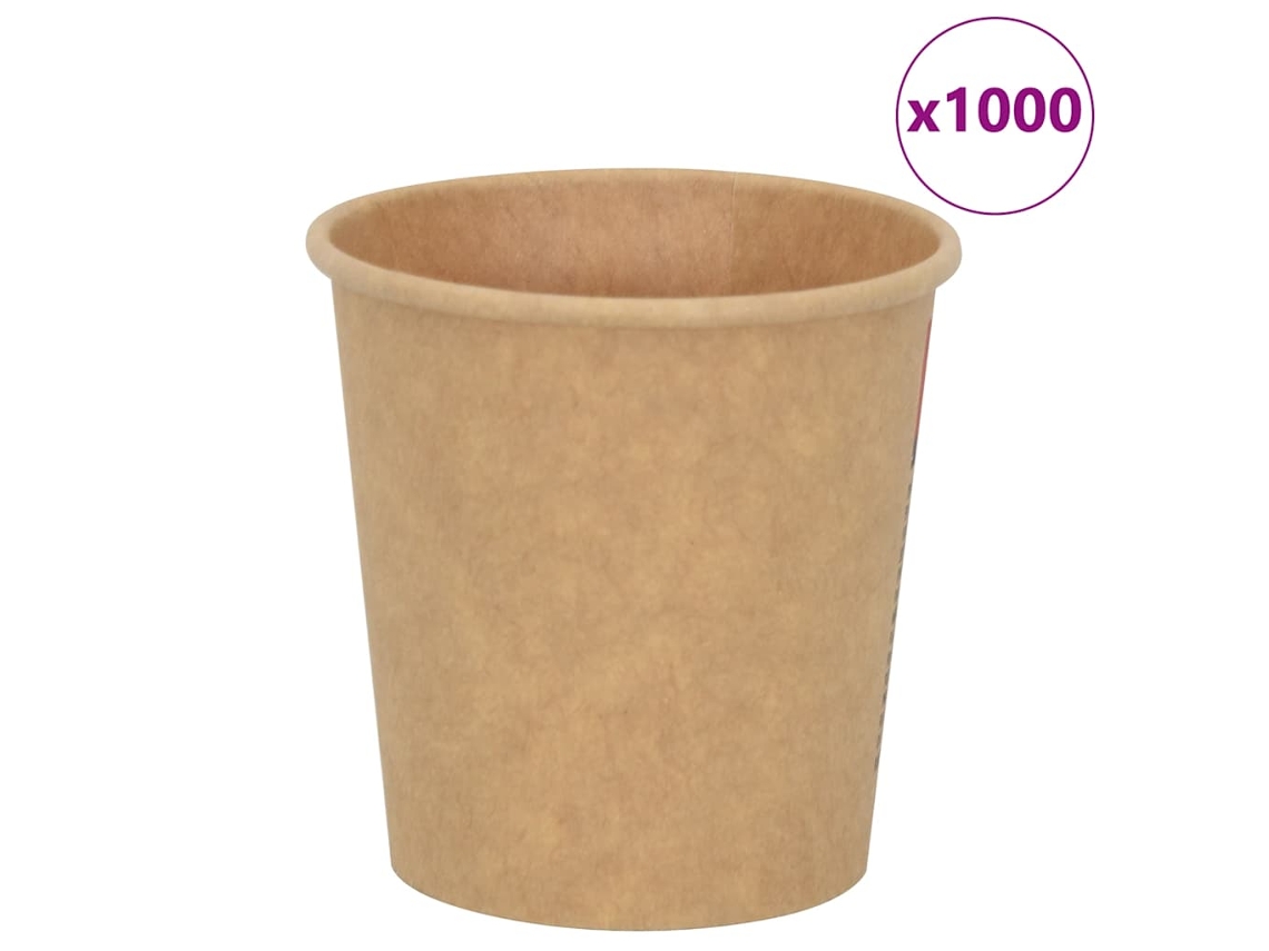 Paper Coffee Cup, Paper Coffee Cups Vidaxl Marrom Papel (n/a)