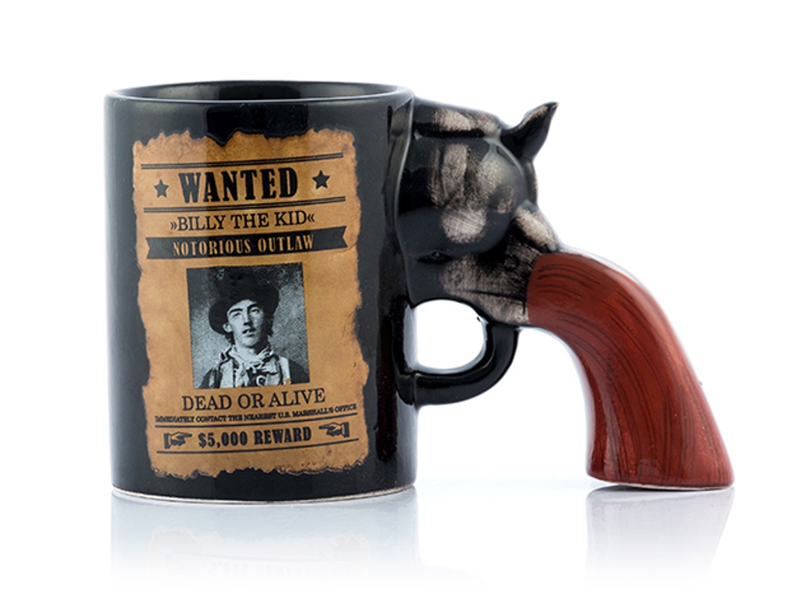 Caneca GADGET AND GIFTS Revólver Wanted