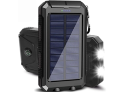 Bateria Solar LAXISCREED 20000mah Usb Lanterna Bússola