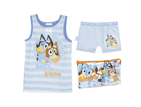 Pijama Azul De Malha Com Alça Única E Nécessaire, Tamanho 05a Bbc Studios
