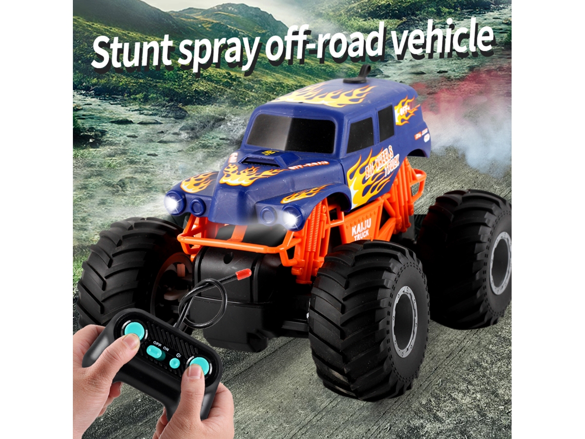 Mali carro de Controle Remoto Ônibus Escolar com Spray Luzes Led Veículo Off road para Crianças Meninos