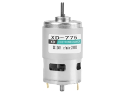 Motor DC Xd 775 24v com Duplo Mancal Alta Velocidade 20000rpm Baixo Ruído YURU