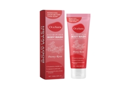 no Gel Oceaura Pêonia Rosa, Nutrição, Limpeza Profunda e Fragrância Floral Duradoura LAXISCREED