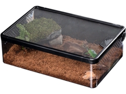 Caixa para Répteis Habitat Transparente com Fluxo de Ar, Terrário À Prova de Fugas, Unidade de Armazenamento para CHABERLU