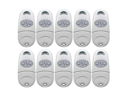 Pacote com 10 Controles Remotos Universais para Portas de Garagem, 433,92 Mhz, Substitutos para Abridores de Portas. TAISHENGDA
