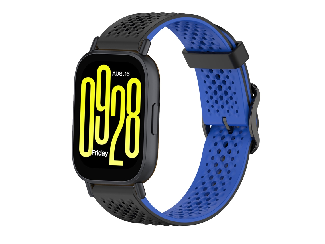 Bracelete Para Xiaomi Redmi Watch 5 Active/watch 5 Lite 22mm Bracelete De Silicone Bicolor Digitallab (preto Azul)