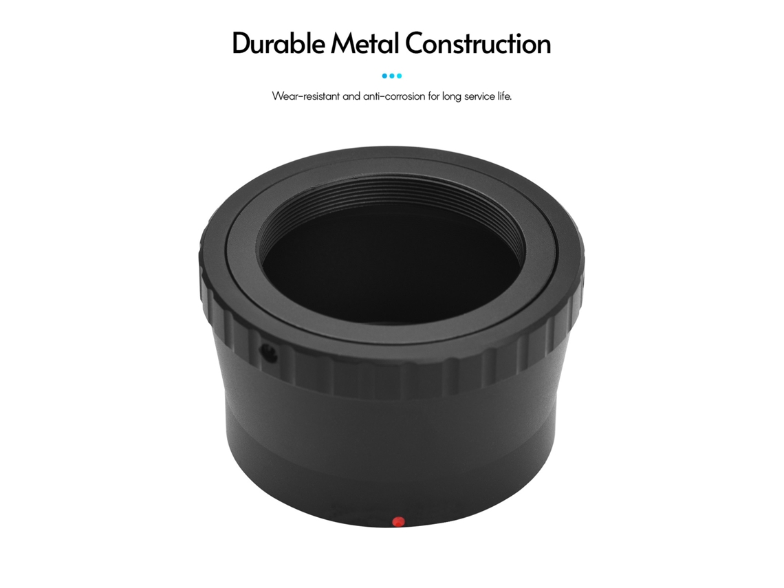 Adaptador De Lente T Mount Para Câmeras Panasonic, Olympus M43 Mount E Fuji