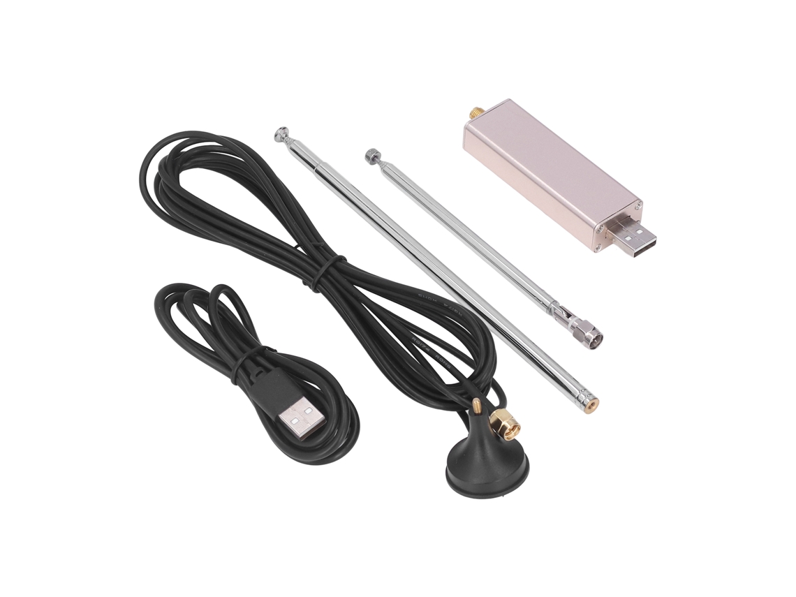 Receptor SDR USB RTL2832U R820t2 Banda Completa 100khz-1.7ghz S/MARCA