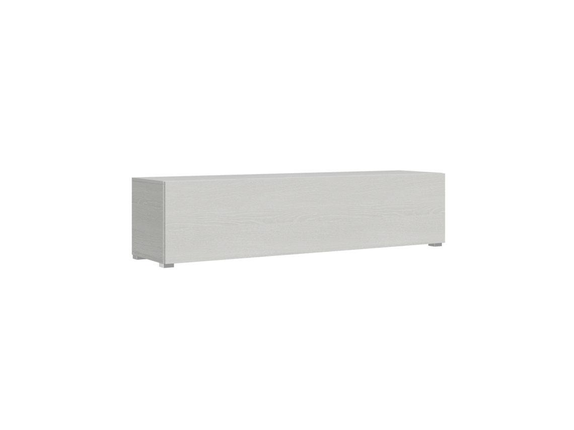 Base De Aba Para Fixação De Piso L. 173.6 H. 40 P. 39.2 Com Pés Em Cinza Branco Itamoby