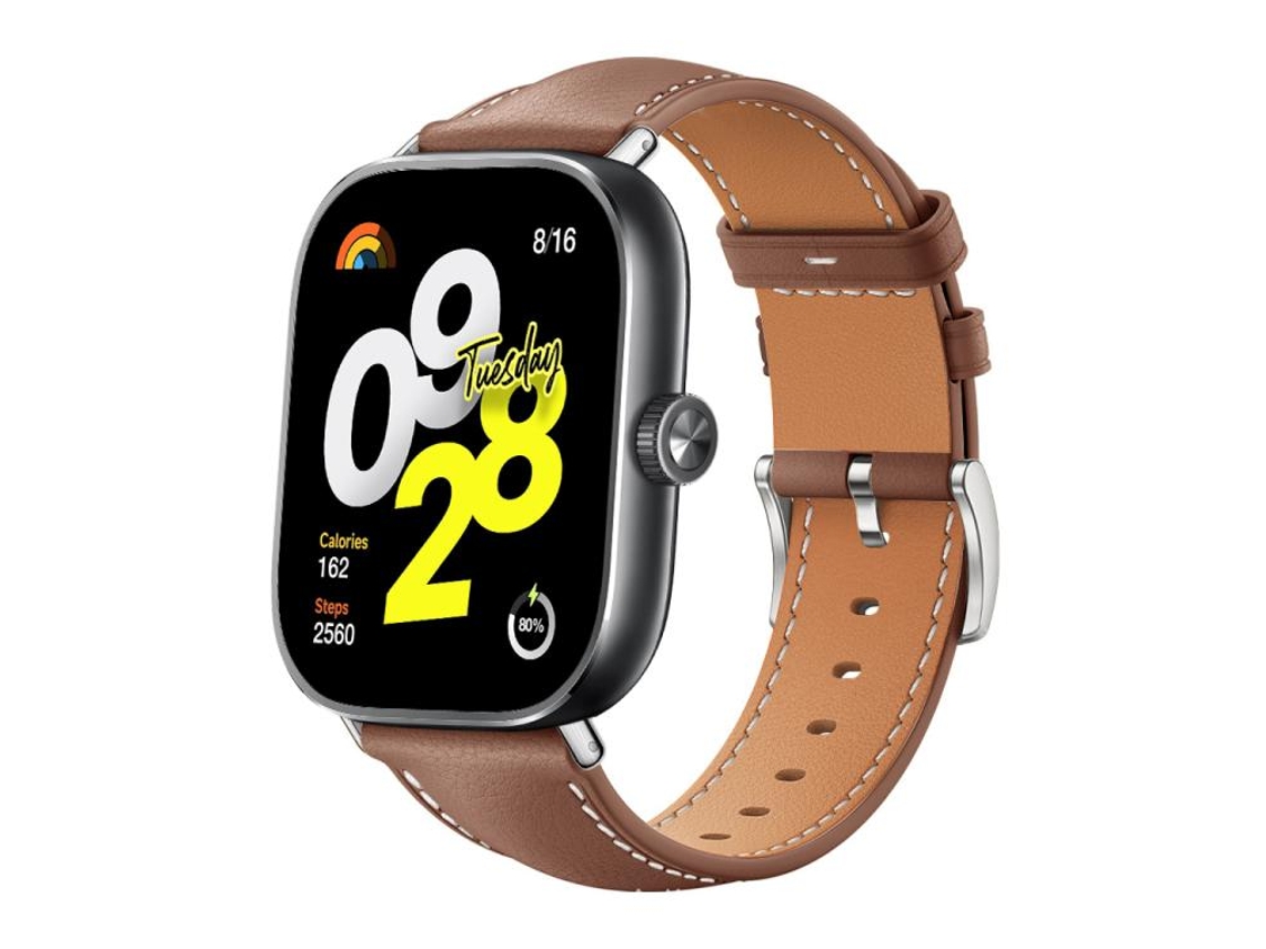 Bracelete para Xiaomi Band 9 Pro / Redmi Watch 6 / 5 Couro Preto Cabeça Chata Textura de Tubarão XIAOMOYU