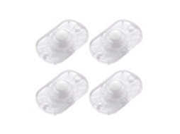 Conjunto De 4 Rodízios Silenciosos Para Movimentação Móveis, Resistentes, Em Abs Com Base Aço Inoxidável, Ideais Para