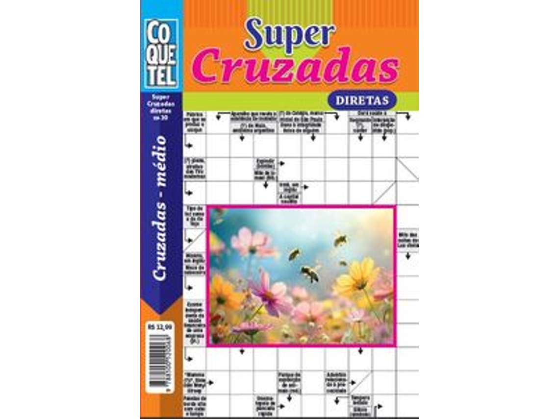 Livro Diversão Super Palavras-cruzadas Diretas 30 Nível Médio De Editora Coquetel (português)