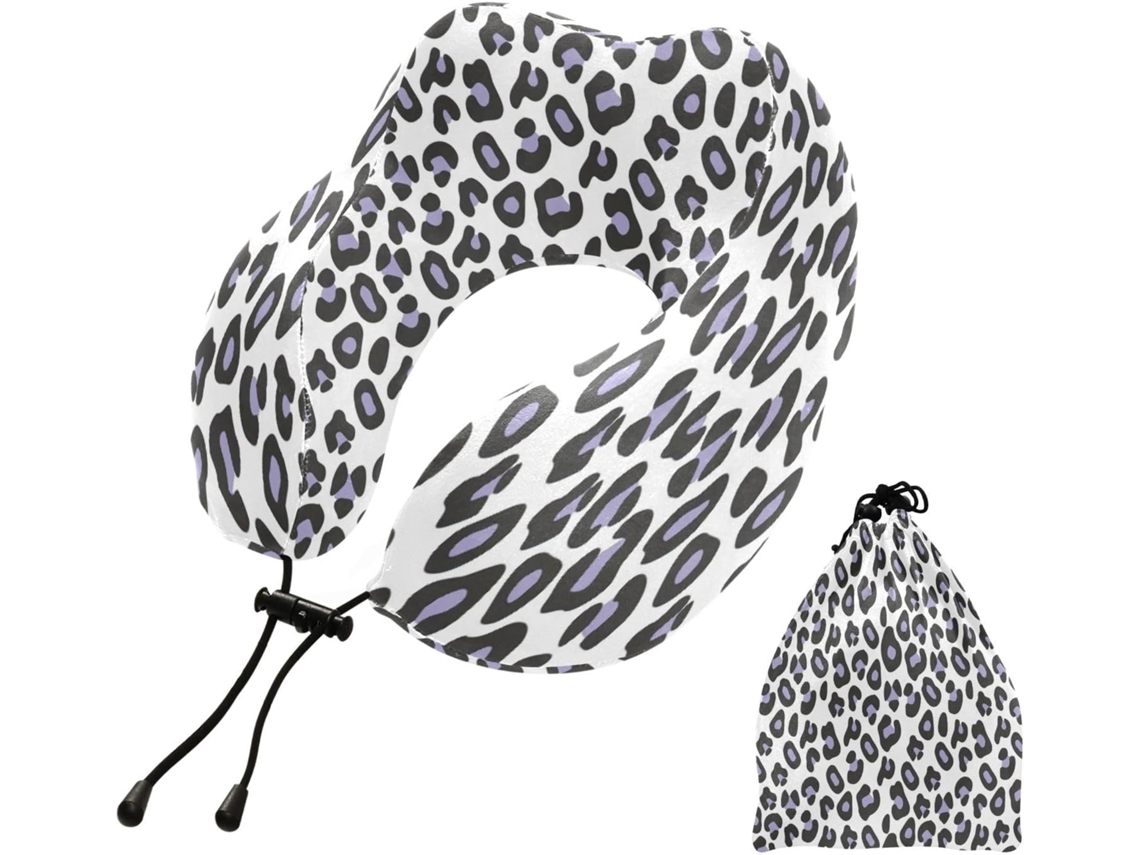 Travesseiro de Viag para Dormir em Aviões Espuma Viscoelástica Premium Fácil Limpar Ideal Viagens, Casa e