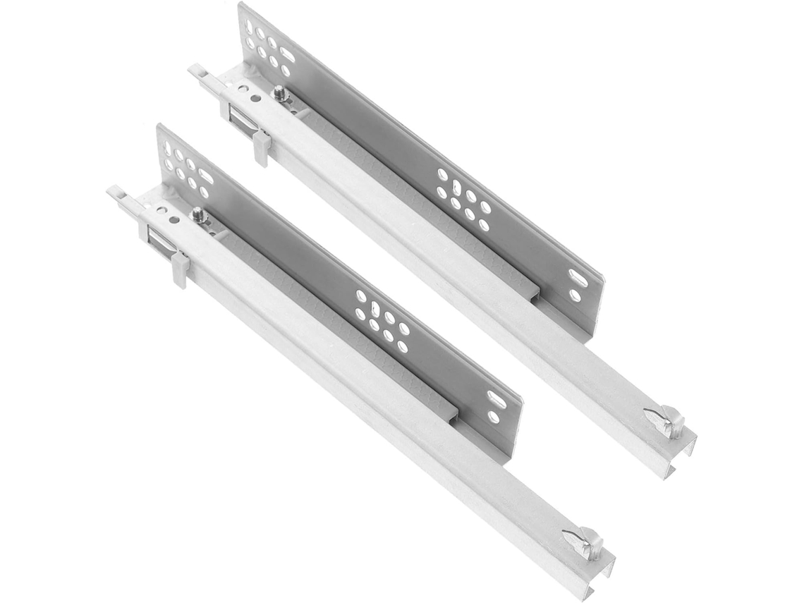 Conjunto De 2 Corrediças Gaveta Reforçadas Para Armários, Feitas De Aço Laminado A Frio E Resistentes